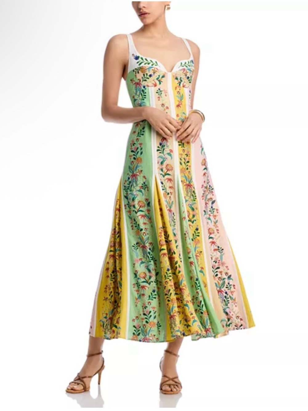 New Farm Rio Floral Stripe Dress size Small